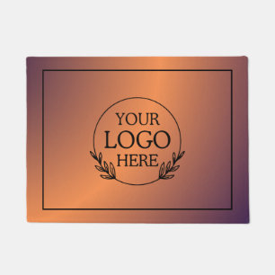 Personalized Company Welcome Mat with  Logo Here