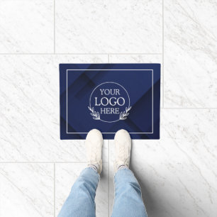 Personalized Company Welcome Mat with  Logo Here