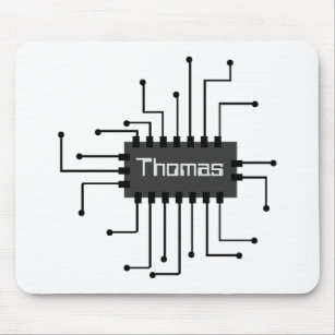 Personalized Computer IC Chip Image Mouse Pad
