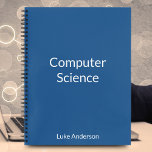 Personalized Computer Science Mastery Notebook<br><div class="desc">Introducing the Computer Science Notebook in calming "Navy Blue." Enhance focus,  studying,  and organization with this modern hue. The "Lato" font lends a professional touch. Personalize with your name for a unique touch. Dive into coding and algorithms with a colour that embodies precision and organization</div>