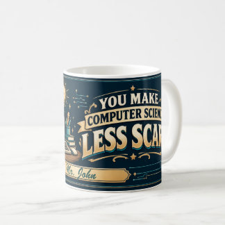 Personalized Computer Science Teacher Mug, Thanks! Coffee Mug