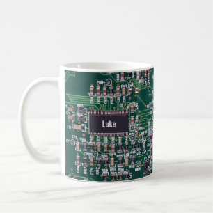 Personalized Computer Technology Motherboard  Coff Coffee Mug
