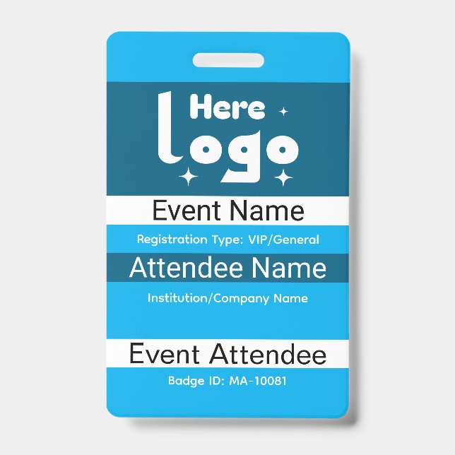 Personalized Conference ID Badge (Front)