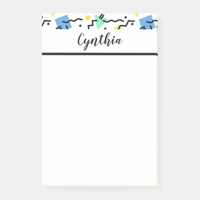Personalized Confetti Post-it Notes (Front)