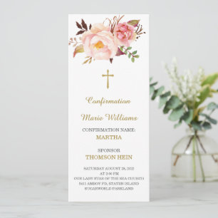 Personalized  Confirmation  Prayer  Card