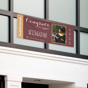 Personalized Congrats to Our Grad   Maroon Banner