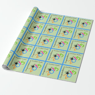 Personalized Congratulations Class of 2015 Wrapping Paper