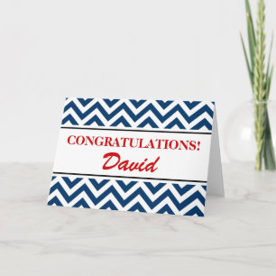 Personalized congratulations greeting card