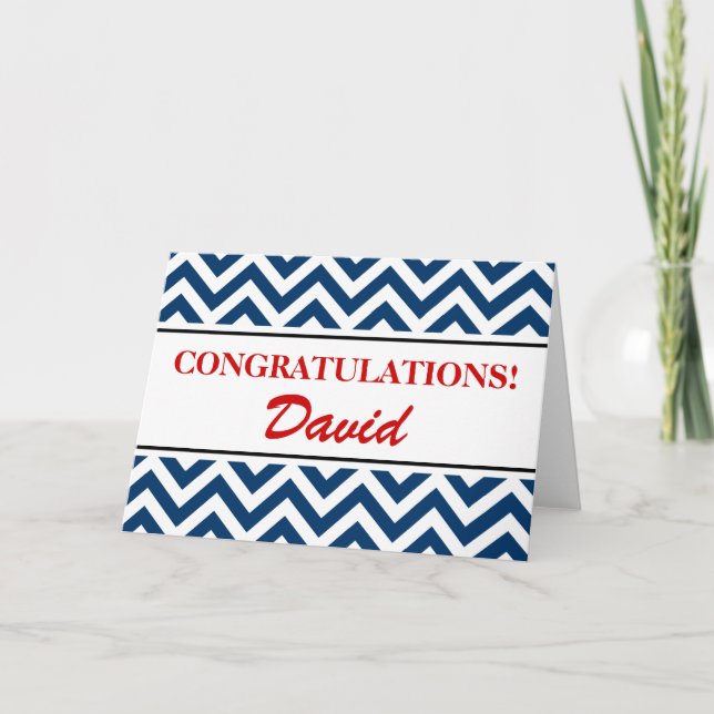 Personalized congratulations greeting card (Front)