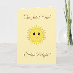 Personalized Congratulations Shine Bright Card