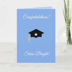 Personalized Congratulations Shine Bright Star Card
