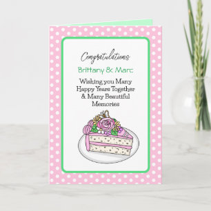 Personalized Congratulations Wedding Card