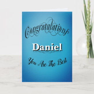 Personalized Congratulations - You Are The Best Card
