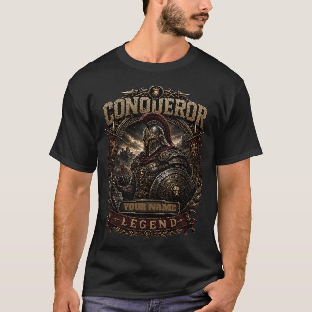 Personalized Conqueror Legend Men's T-Shirt (Front)