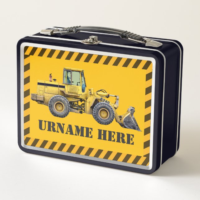 Personalized Construction Department 2.0 Lunchbox (Front)