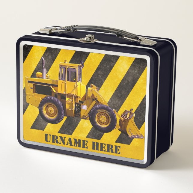 Personalized Construction Department Lunchbox (Front)