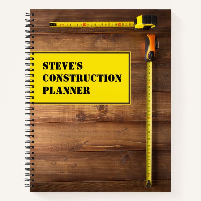 Personalized Construction Notebook (Front)