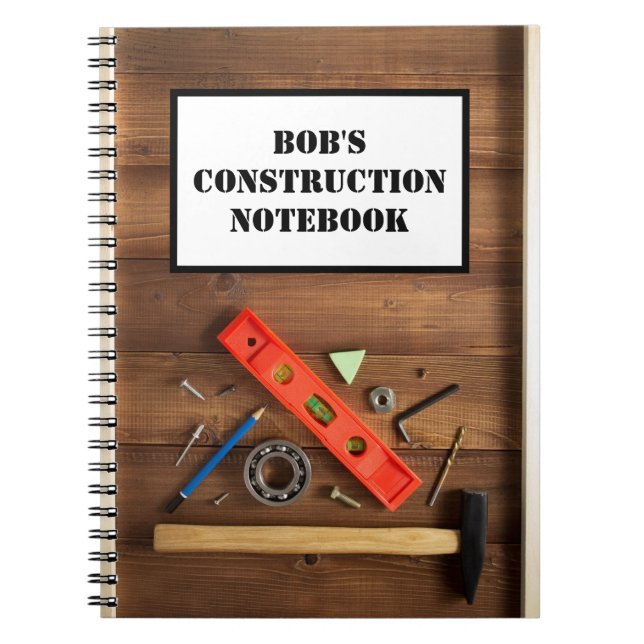 Personalized Construction Notebook (Front)
