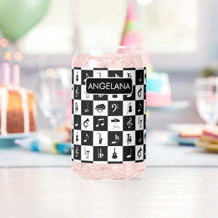 Personalized contemporary music design can glass