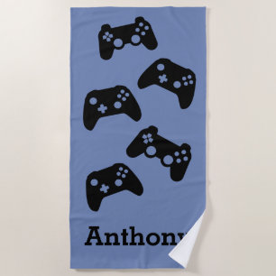 Personalized Controllers Video Game Controller Beach Towel