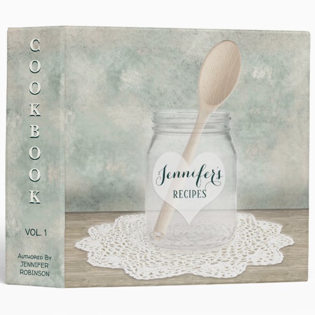 Personalized Cookbook for Recipes Binder (Front/Spine)