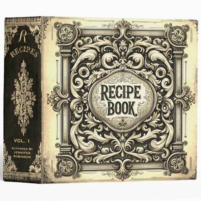 Personalized Cookbook for Recipes Binder (Front/Spine)