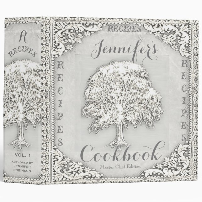 Personalized Cookbook for Recipes Binder (Front/Spine)