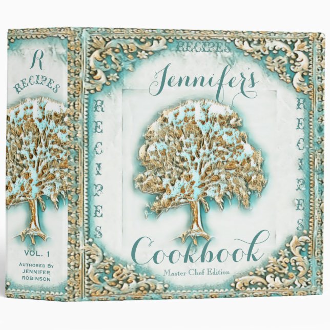 Personalized Cookbook for Recipes Binder (Front/Spine)