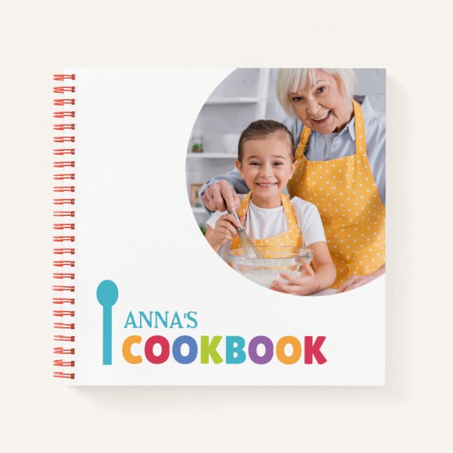Personalized Cookbook (Your Photo)  Notebook (Front)
