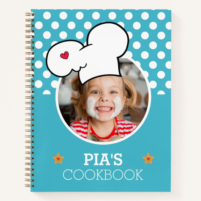 Personalized Cookbook (Your Photo) Recipe Notebook (Front)