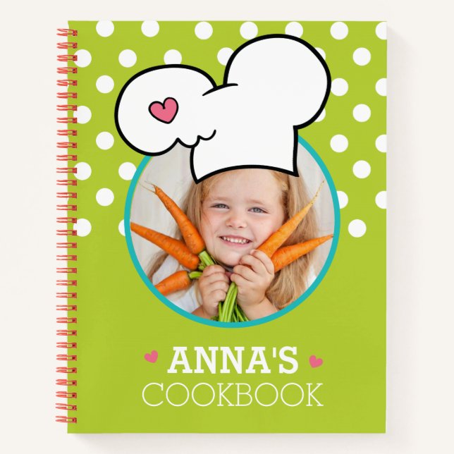 Personalized Cookbook (Your Photo) Recipe Notebook (Front)