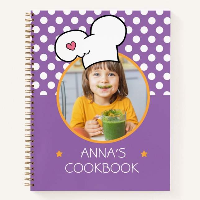 Personalized Cookbook (Your Photo) Recipe Notebook (Front)