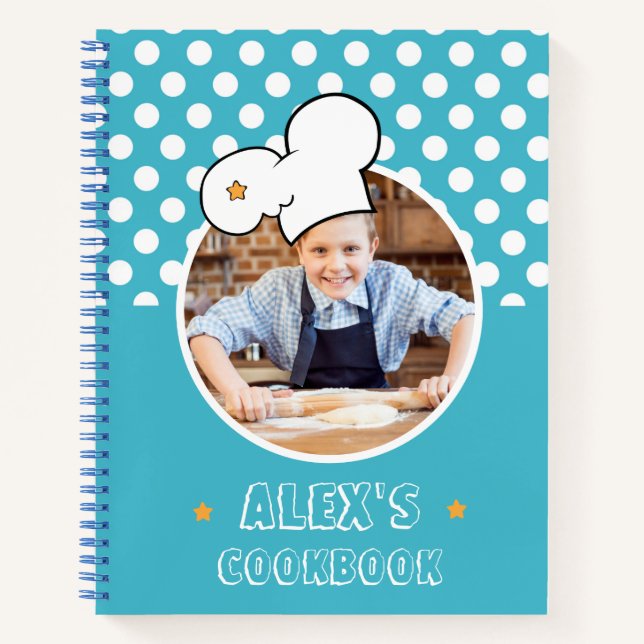 Personalized Cookbook (Your Photo) Recipe Notebook (Front)