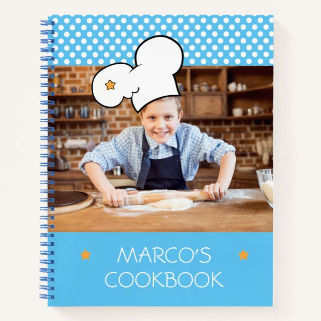 Personalized Cookbook (Your Photo) Recipe Notebook (Front)