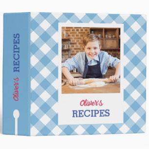 Personalized Cookbook (Your Photo) Recipe Notebook Binder