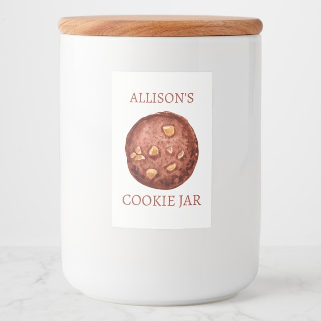 Personalized Cookie Jar Food Label (Front)