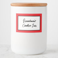 Personalized Cookie Label, Grandma's Cookie Jar