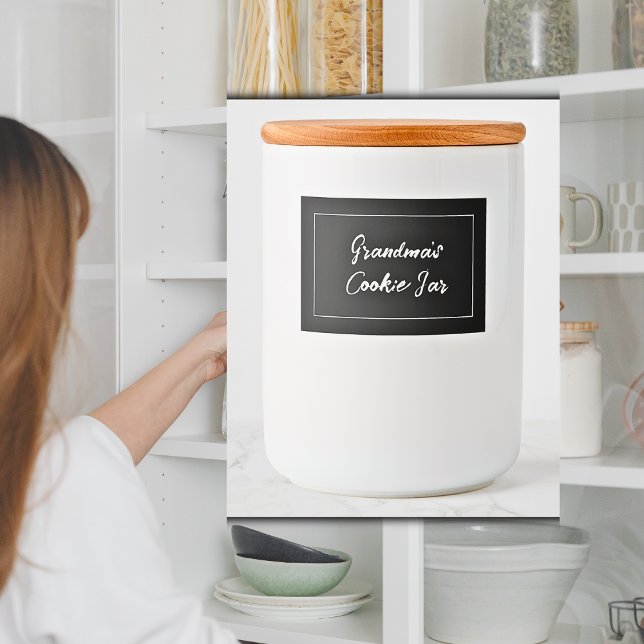 Personalized Cookie Label, Grandma's Cookie Jar Food Label (Personalized Labels)