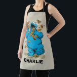 Personalized Cookie Monster Crazy Cookies Apron<br><div class="desc">Cookie Monster goes crazy over cookies! © 2022 Sesame Workshop. www.sesamestreet.org</div>
