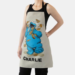 Personalized Cookie Monster Crazy Cookies Apron