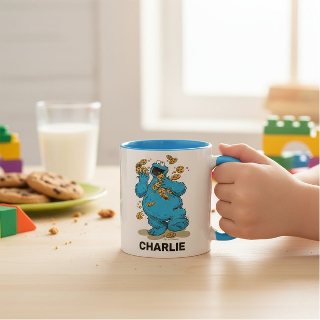 Personalized Cookie Monster Crazy Cookies Mug (Creator Uploaded)