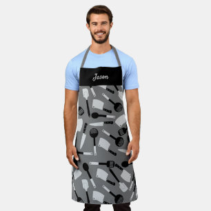 Personalized Cooking Utensils Pattern Apron