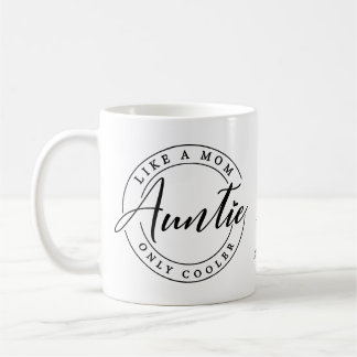 Personalized Cool Auntie Coffee Mug