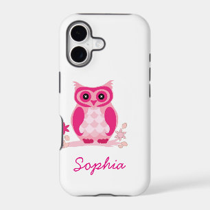 Personalized Cool Cute Unique Groovy Pink Owl