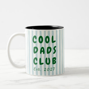 Personalized Cool Dads Club Custom Name Two-Tone Coffee Mug