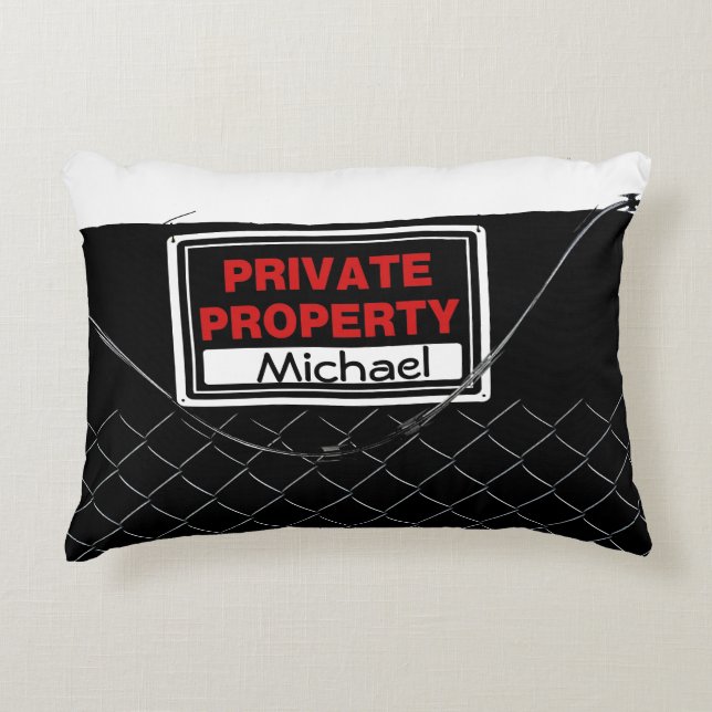 Personalized Cool Funny Unique Accent Pillow (Front)