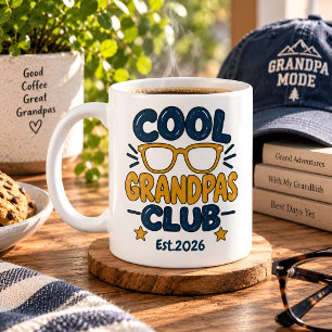 Personalized Cool Grandpas Club Est Year Coffee Mug