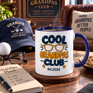 Personalized Cool Grandpas Club Est Year Mug