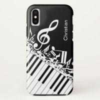 Personalized cool Musical Notes and Piano Keys