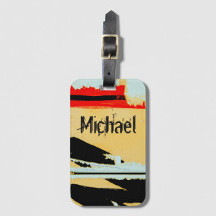 Personalized Cool Peeling Wall Paper Luggage Tag